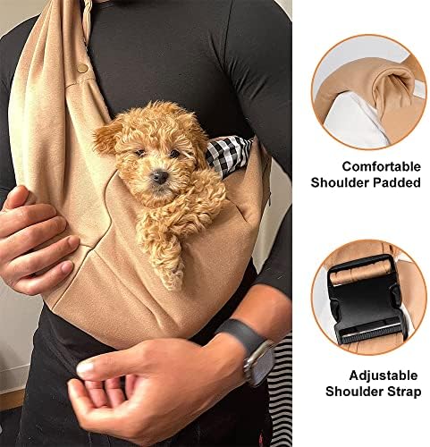 NATUYA Small Dog Carrier Sling Cat Sling, Adjustable Strap Hand Free Pet Puppy - Image 3