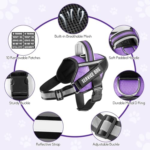 Service Dog Vest Harness and Leash Set, Animire in Training Dog Harness - Image 7