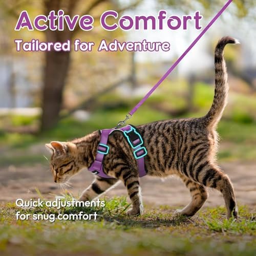 Dooradar Cat Harness and Leash Set, Adjustable and Escape Proof - Image 4