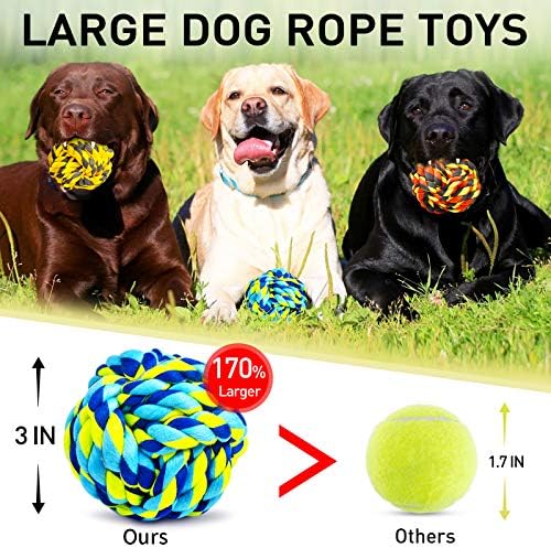 SHARLOVY Dog Toys for Aggressive Chewers, Dog Balls for Large Breeds - Image 3