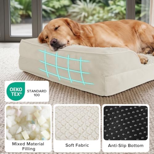 INVENHO Orthopedic Large Dog Bed, Washable Waterproof, Egg-Crate Foam Dog Couch - Image 5