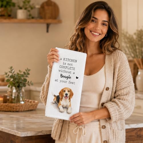 Beagle Kitchen Towel, Funny Dog Lover Kitchen Decor - Image 4