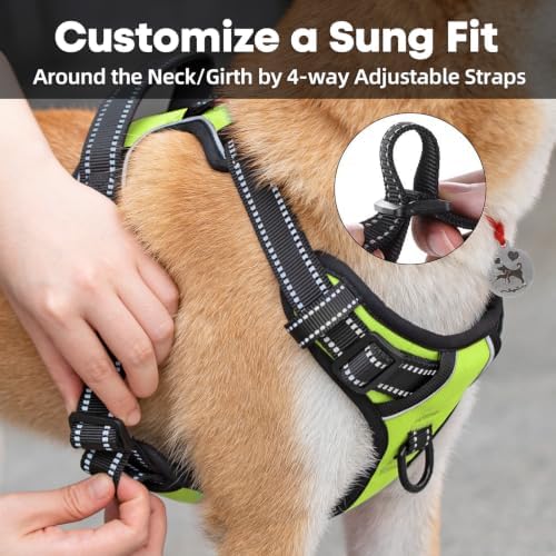 PoyPet No Pull Dog Harness Large, Reflective Vest - Image 4