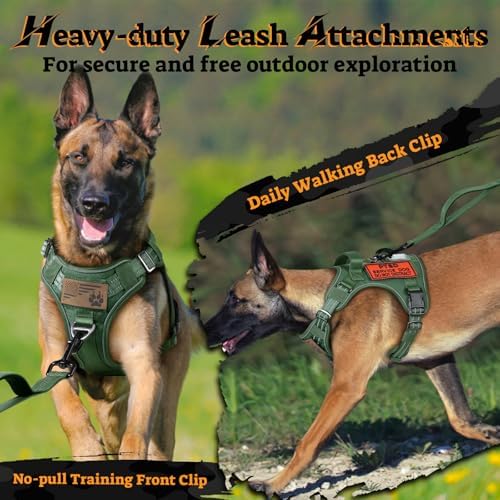 rabbitgoo Tactical Dog Harness for Small Dogs, No Pull Service Pet Vest - Image 7