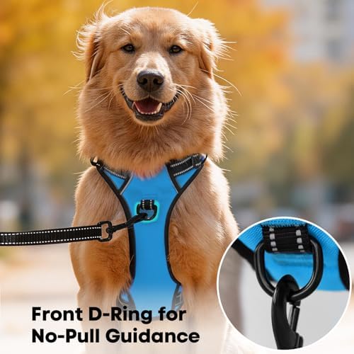 PoyPet No Pull Dog Harness Medium, Reflective Vest - Image 2