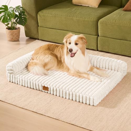 Orthopedic Large Dog Bed Furry Pet Bed, Washable Cover 42''X28'' - Image 2