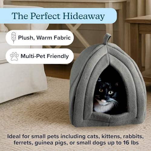 PETMAKER Indoor Cat House with Removable Foam Cushion, 13.5” x 15.75” - Image 2