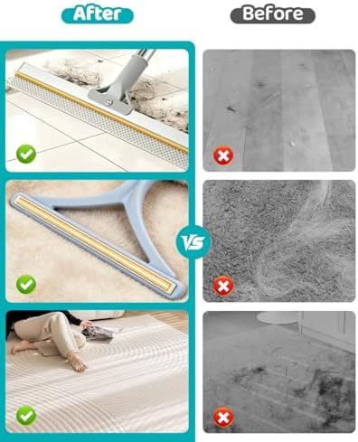 Pet Hair Remover for Carpet, 54 Inch Adjustable Long Handle Carpet Rake for Pet - Image 6