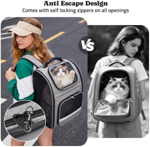 Pawtners Cat Backpack Carrier, Bubble Backpack - Image 6