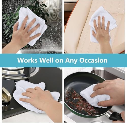 HOMEXCEL 8PK Microfiber Cleaning Cloth, Cleaning Rags - Image 6