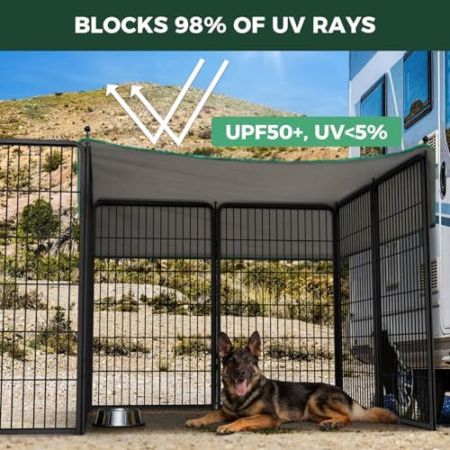 FXW Rollick Dog Playpen with Sun Shade, 16 Panels - Image 3
