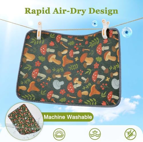 Unicorn Catcher 24"x15" Cat Litter Mat Machine Washable Litter Trapping Pad - Image 3