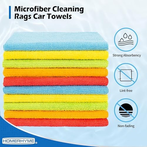 Shop Towels Rags, 1200 Pack Microfiber Cleaning Cloth Bulk Absorbent Lint-Free - Image 2