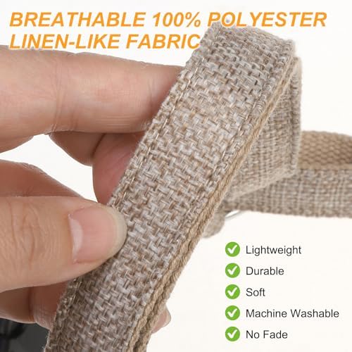 BEAUTYZOO No Pull Linen Dog Harness and Leash Set - Image 4