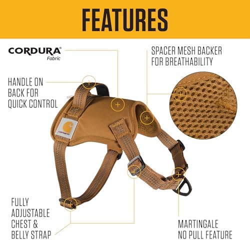 Carhartt Nylon Duck No Pull Dog Harness Gravel M - Image 2