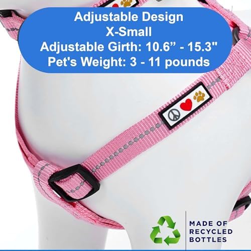 Pawtitas Recycled Reflective Step-in Dog Harness – Adjustable No-Pull Vest - Image 3