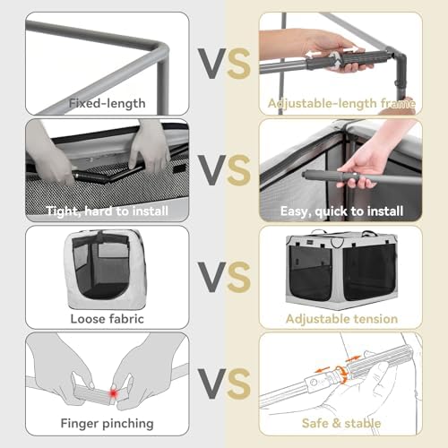 PETSFIT Portable Dog Crate for Small Dogs, – 24" Soft Dog Travel Crates - Image 3