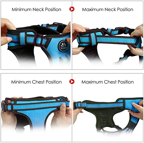 NESTROAD Dog Harness for Small Sized Dog, No Pull Dog Vest Harness Set - Image 5