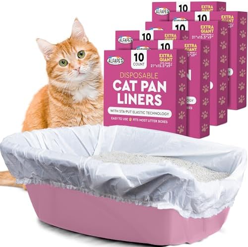 Cat Litter Box Liners Alfapet heavy duty Extra Giant 60 Count by Alfapet