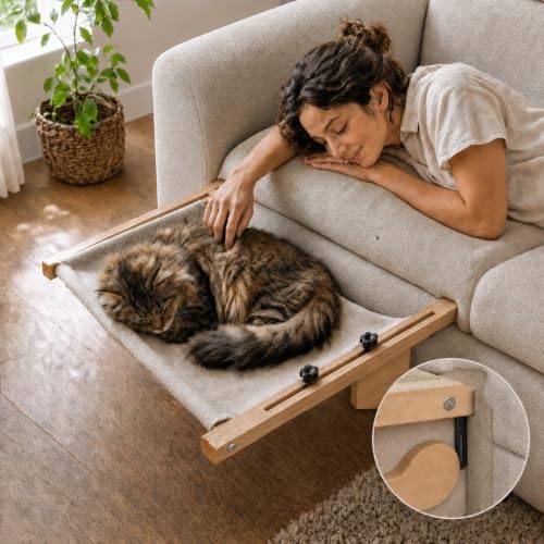 Extra Wide Cat Window Perch, 3-in-1 & Cordless - Image 4