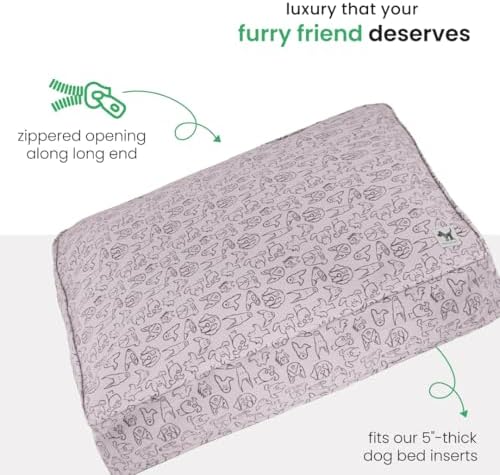 Molly Mutt Only You Dog Bed Duvet Cover, 100% Cotton Canvas Cover - Image 5