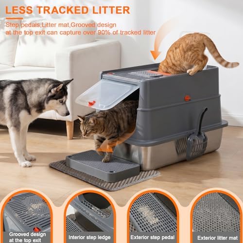 XLarge Stainless Steel Litter Box - Image 5