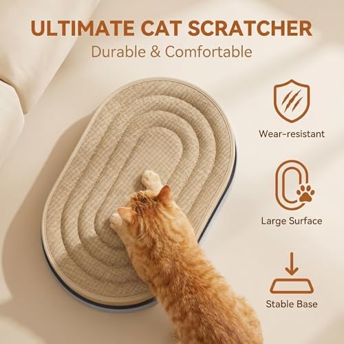 Large Sisal Cat Scratcher Lounge, 2-in-1 Cat Bed - Image 2