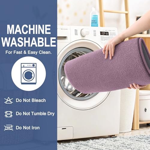 OLANLY Memory Foam Small Bathroom Rugs 24x16, Absorbent Bath Mat, Deep Plum - Image 6