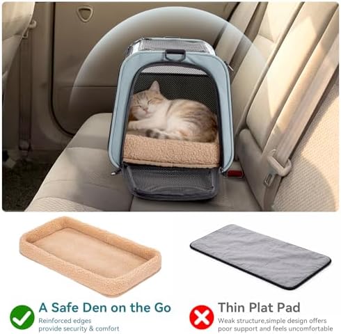 PETSFIT Large Cat Carrier with Patented Safety Buckles, Big Cats Up to 20 lb - Image 4
