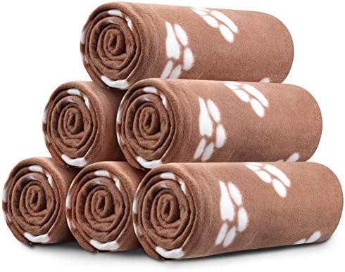 Comsmart Dog Blankets, 6 Pack Fleece Pet Blankets, 39x31 inches by Comsmart
