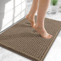 OLANLY Thick Chenille Small Bathroom Rugs 24x16, Absorbent Bath Mat by OLANLY