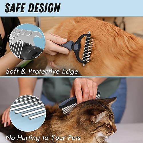 Docrok Pet Grooming Brush and Metal Comb Combo - Image 4