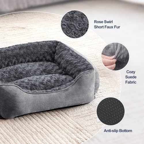 JOEJOY Rectangle Dog Bed for Large Medium Small Dogs Machine Washable Sleeping - Image 2
