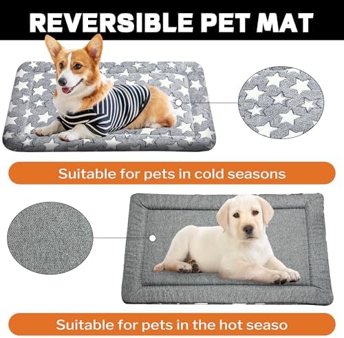 4 Pcs Dog Crate Pad Washable Cat Dog Pet Bed Medium Mat 36 inch Color Blend - Image 3