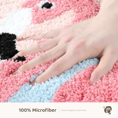 Molesun Flamingo Bath Mat 16x24, Soft Absorbent Microfiber Bath Rugs - Image 6