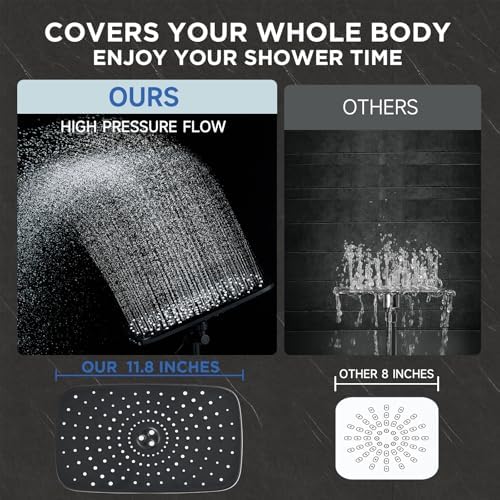 Veken 11.8" High Pressure Shower Head - Image 4