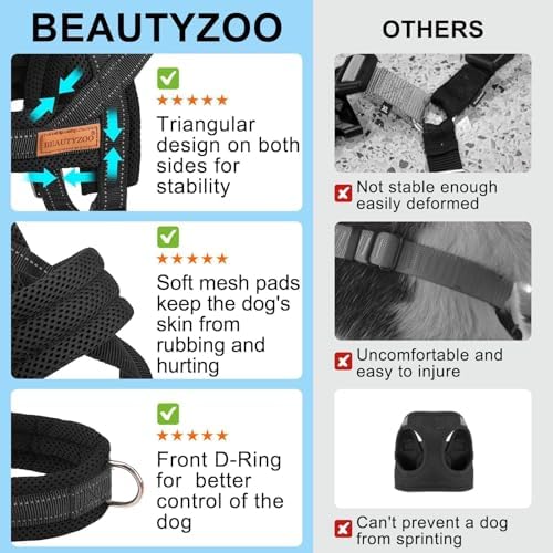 BEAUTYZOO Small Dog Harness and Leash Set, No Pull Step in Puppy Vest - Image 6