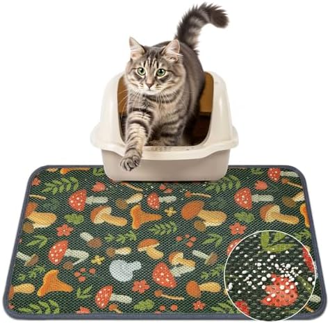 Unicorn Catcher 24"x15" Cat Litter Mat Machine Washable Litter Trapping Pad by UnicornCatcher