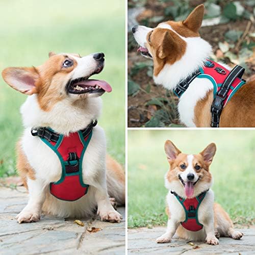 PHOEPET Reflective Dog Harness Large Breed Adjustable No Pull Vest - Image 7