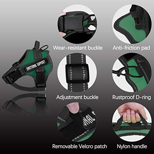 voopet Service Dog Harness, Emotional Support Pet Vest Harness, Reflective - Image 2