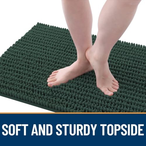 OLANLY Dog Door Mat for Muddy Paws 36x24, Ultra-Absorbent Chenille Mud Mat - Image 3