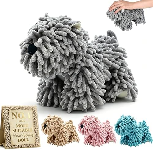 Dog Towel Shaped Hand Chenille Animal Towels by Unknown