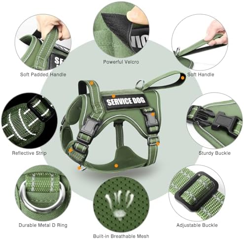WINSEE Tactical Dog Harness, No Pull Dog Harness - Image 4
