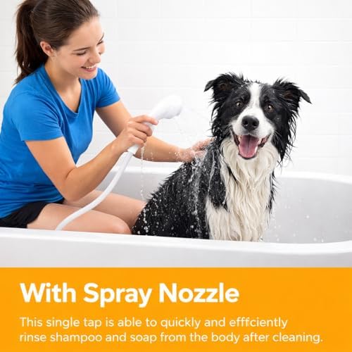 Pet Shower Sprayer with 95cm Rubber Hose - Image 2