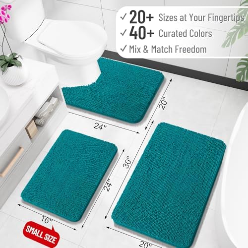 OLANLY Large Bathroom Rugs 40x32, Extra Soft Absorbent Chenille Bath Rugs - Image 2