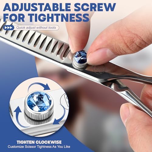 Moontay 7.5" Dog Grooming Chunkers Scissors, Straight -24 Teeth - Image 5