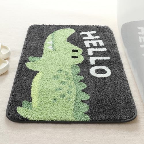 Molesun Crocodile Bath Mat 16x24, Soft Absorbent Microfiber Bath Rugs - Image 2