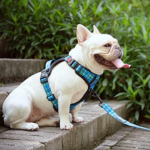PoyPet Plaid Dog Harness Large, No Pull Vest - Image 2