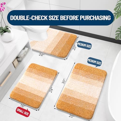 OLANLY Bathroom Runner Rug 54x24, Extra Soft Absorbent Microfiber Bath Rugs - Image 2