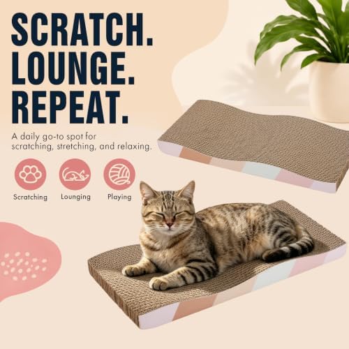 SIDAZON Cat Scratch Pad Cardboard cat scratchers - Image 3